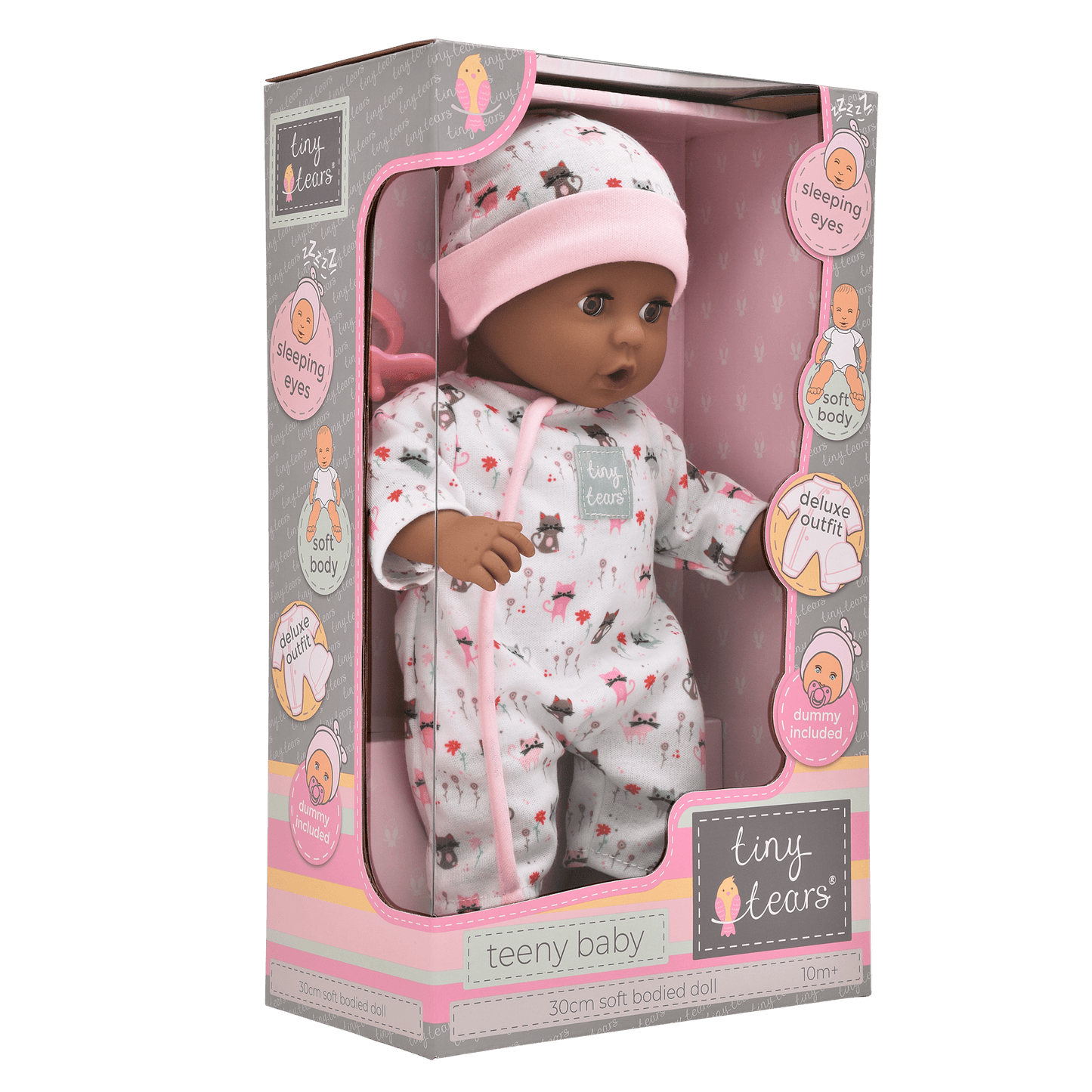 Tiny Tears 12" (30cm) Teeny Baby Doll - Black