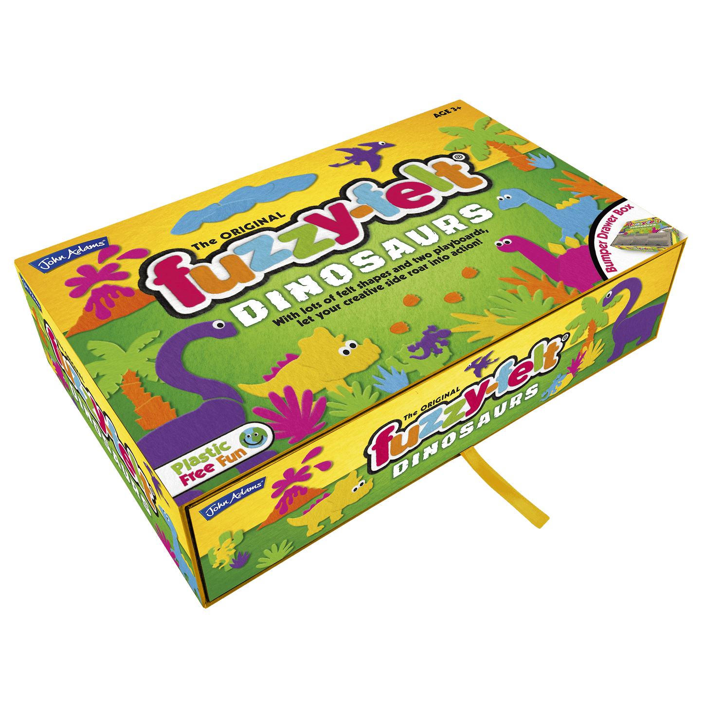 Fuzzy-Felt Dinosaurs Drawer Set