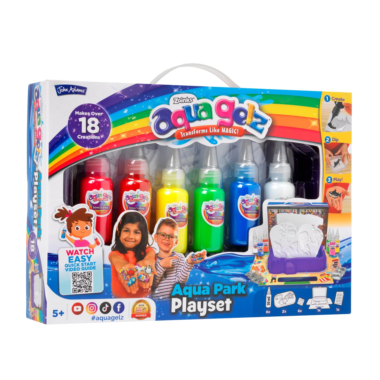 Aqua Gelz Aqua Park Playset – Creative Sensory Craft Kit