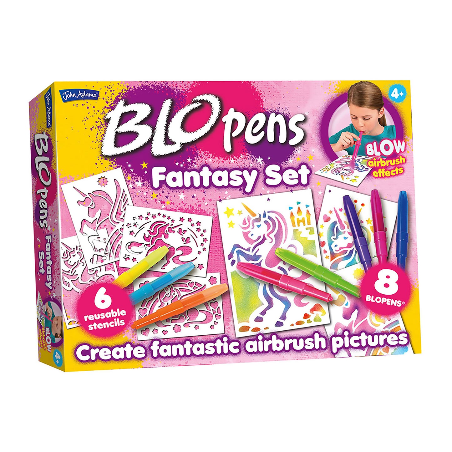 BLOPENS Fantasy Activity Set – Airbrush Art Kit for Kids