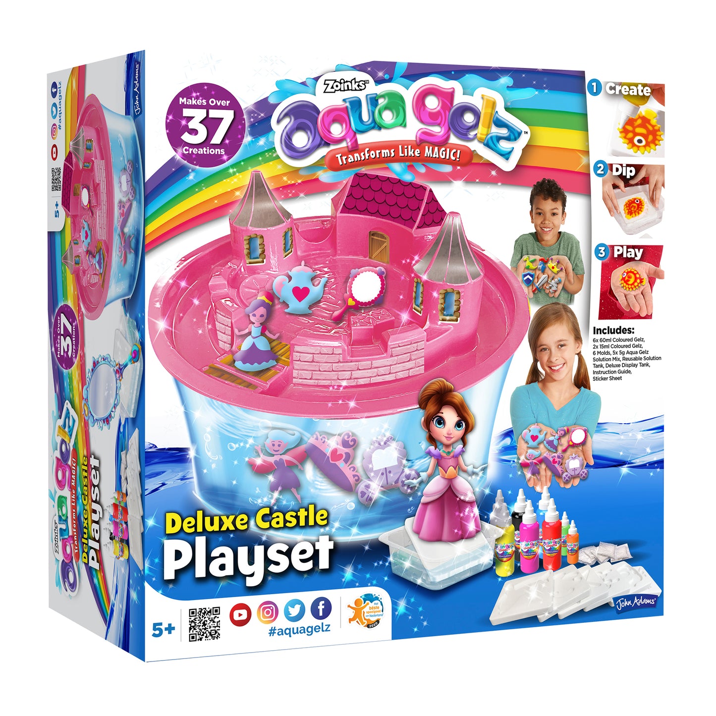 Aqua Gelz Deluxe Castle Playset – Squishy Kit for Kids
