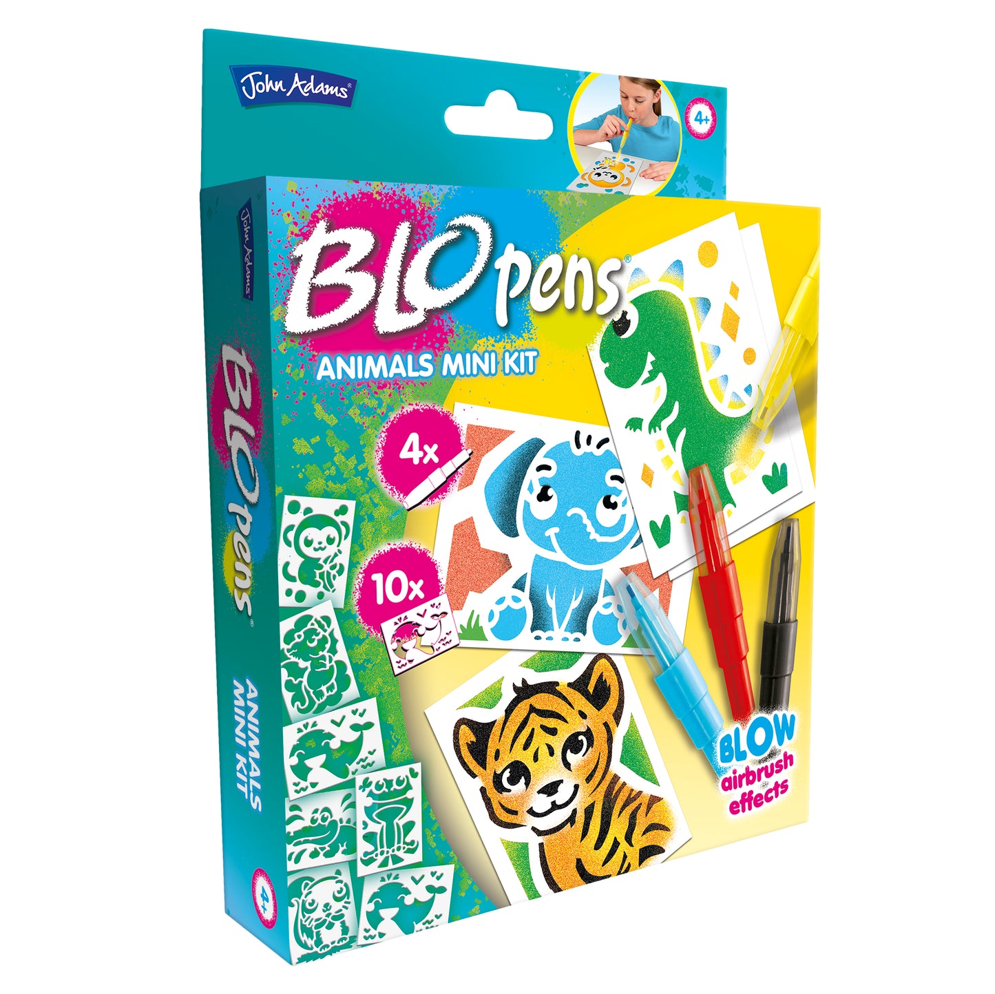 BLOPENS Animal Mini Kit – Pocket-Sized Airbrush Set for Kids