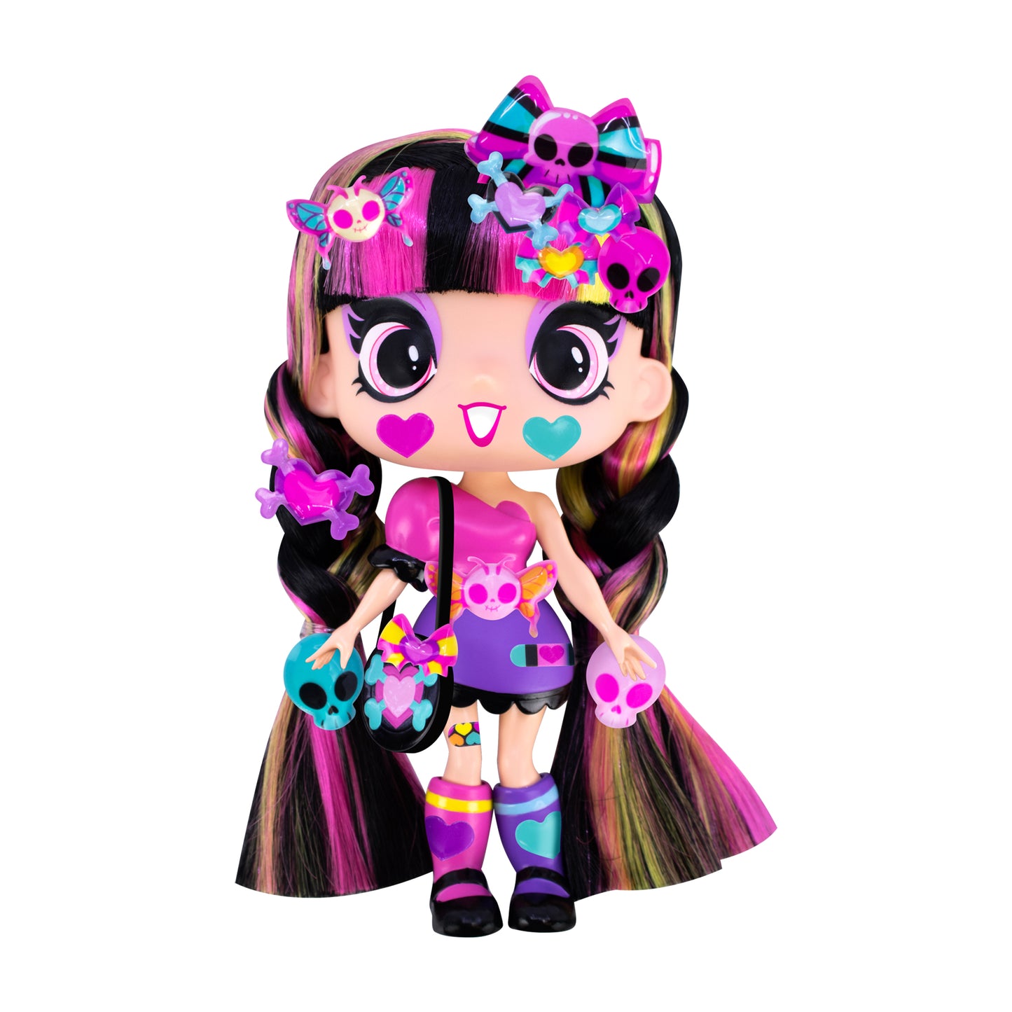 Decora Girlz 5" Fashion Doll – Luna - with Stickers & Accessories