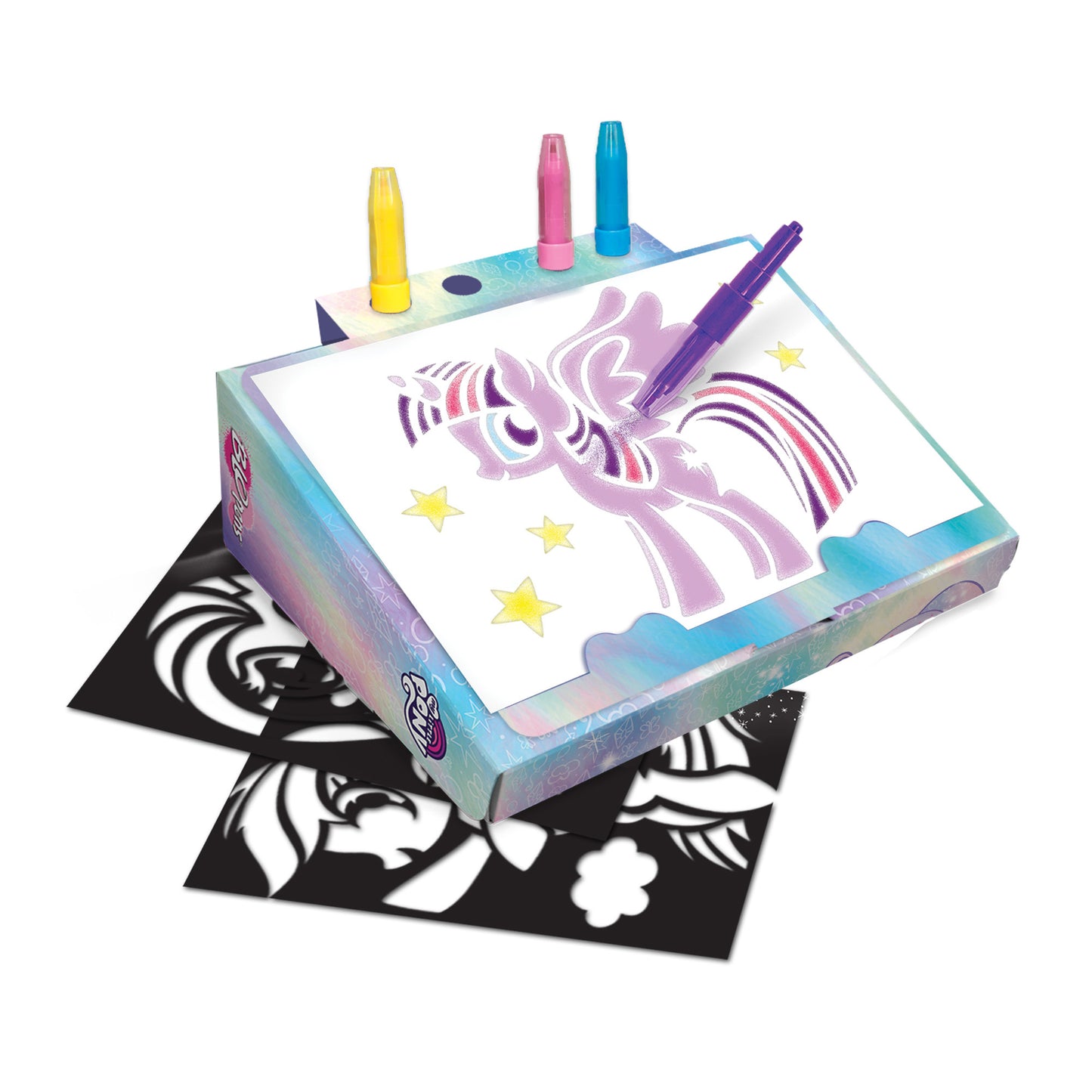 BLOPENS - My Little Pony Creative Case – Pony - Themed Airbrush Kit