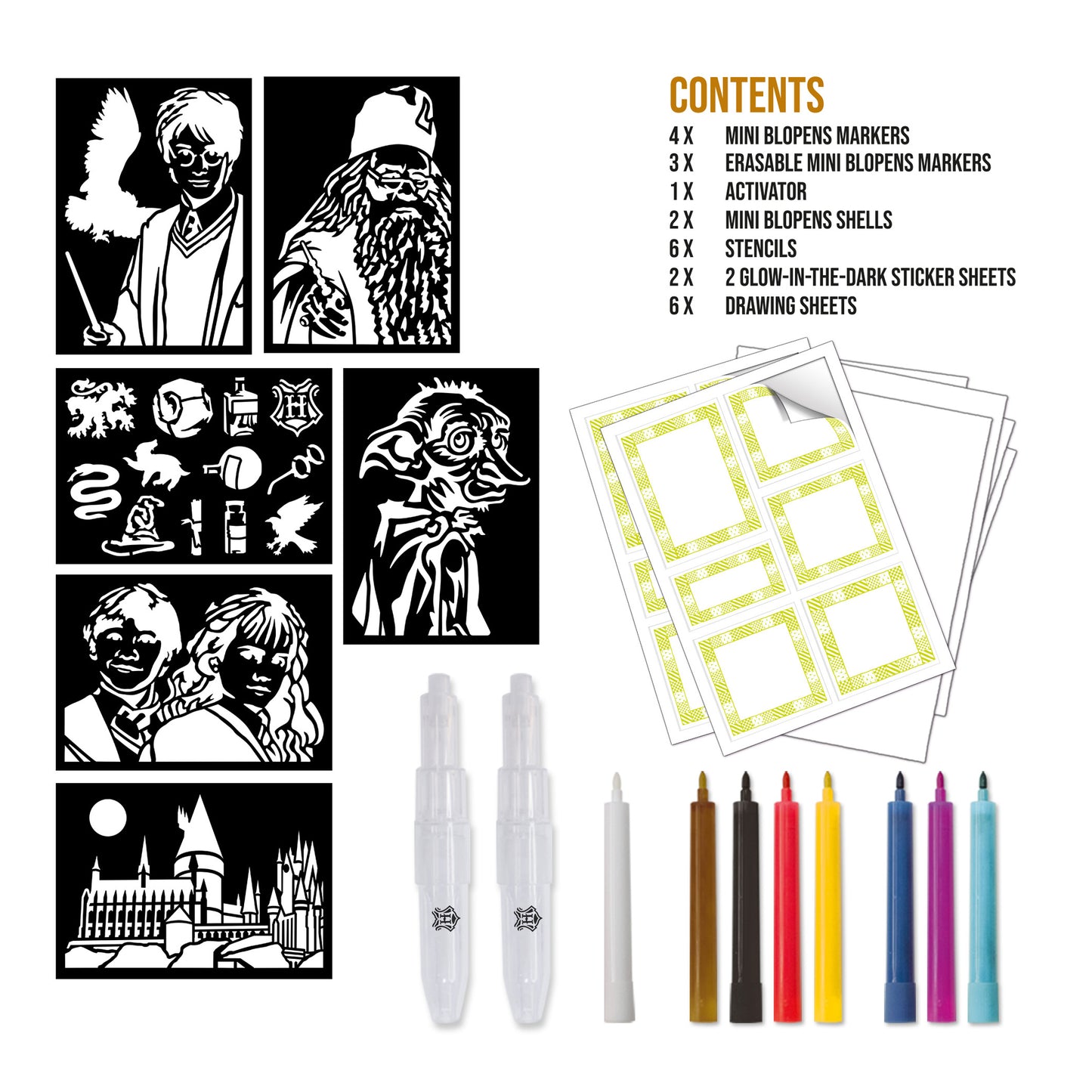 BLOPENS Harry Potter Magical Activity Set – Airbrush Art Kit