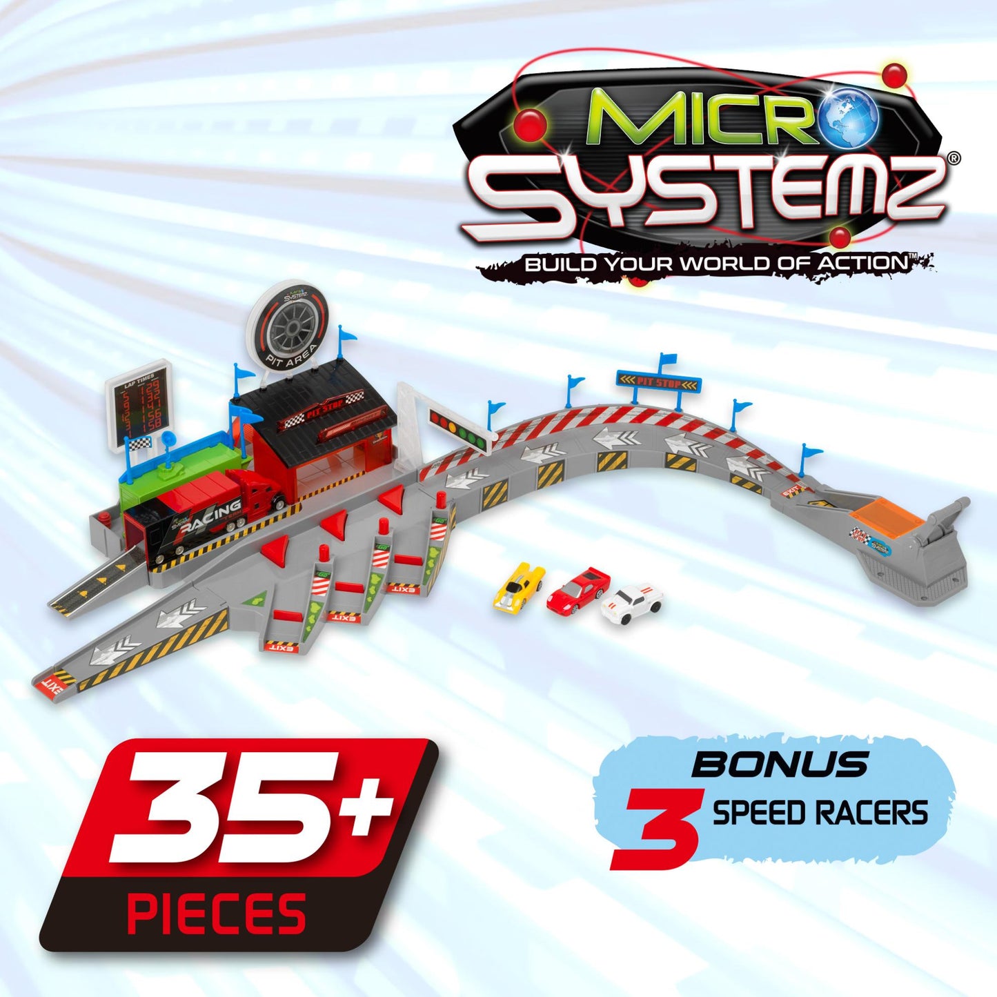 Micro Systemz Pit Stop Playset