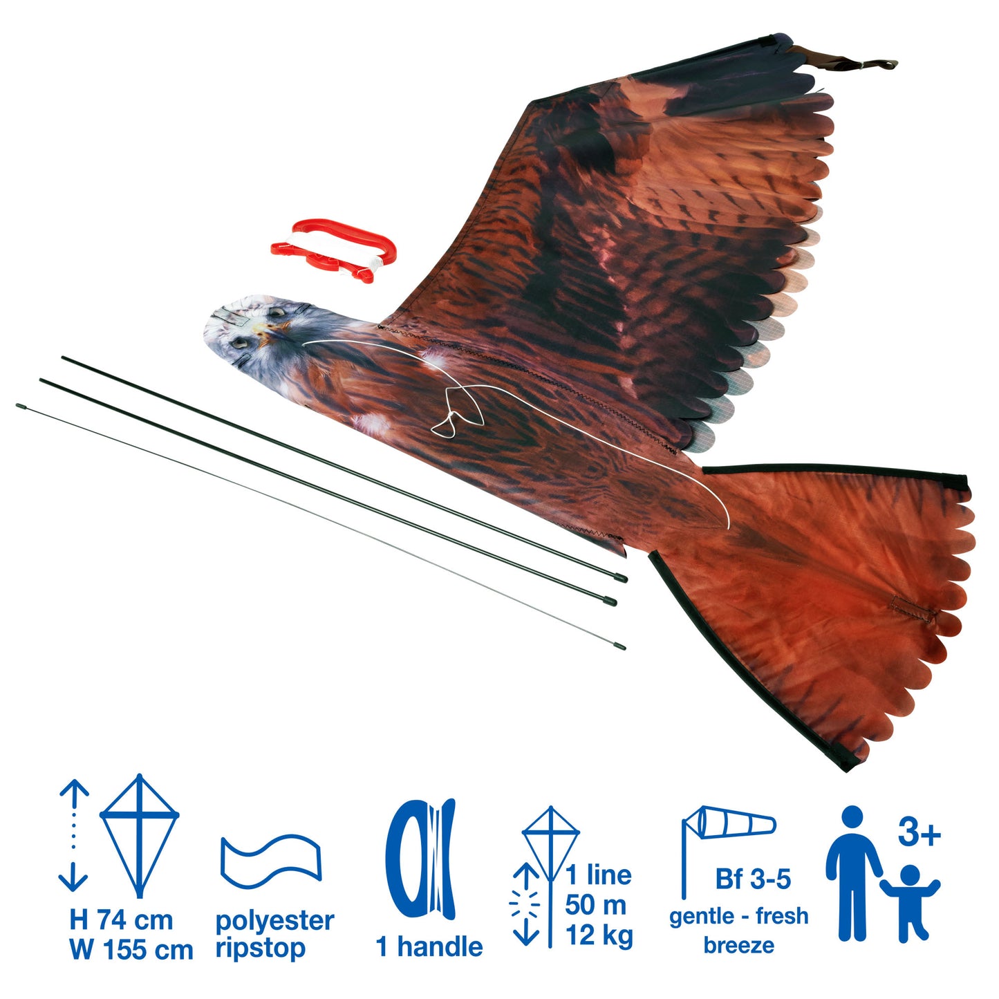 Brookite Red Kite Kite