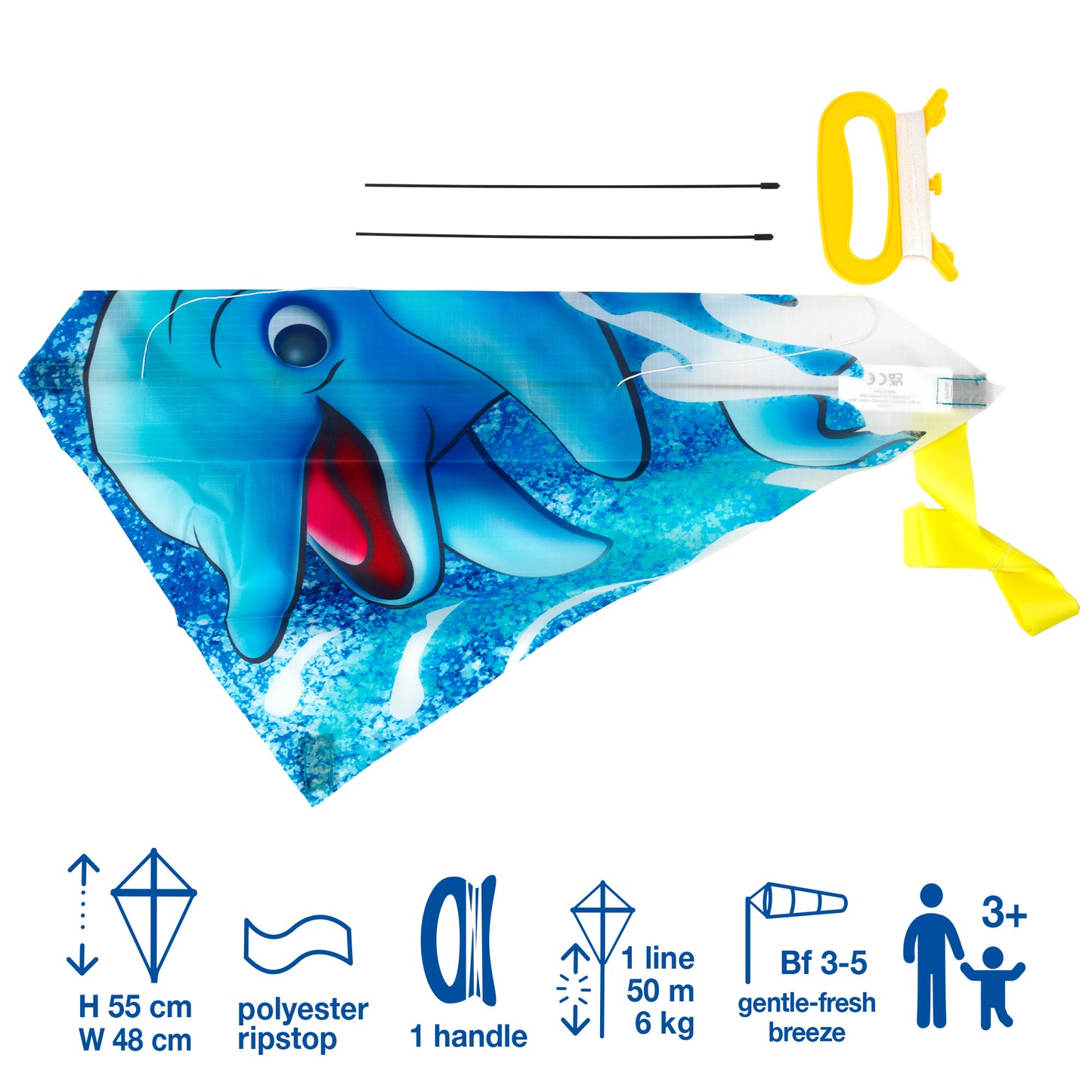 Brookite Dolphin Fun Kite