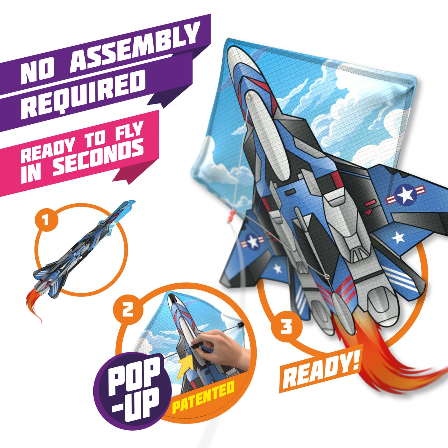 Plane Pop Up Shaped Kite