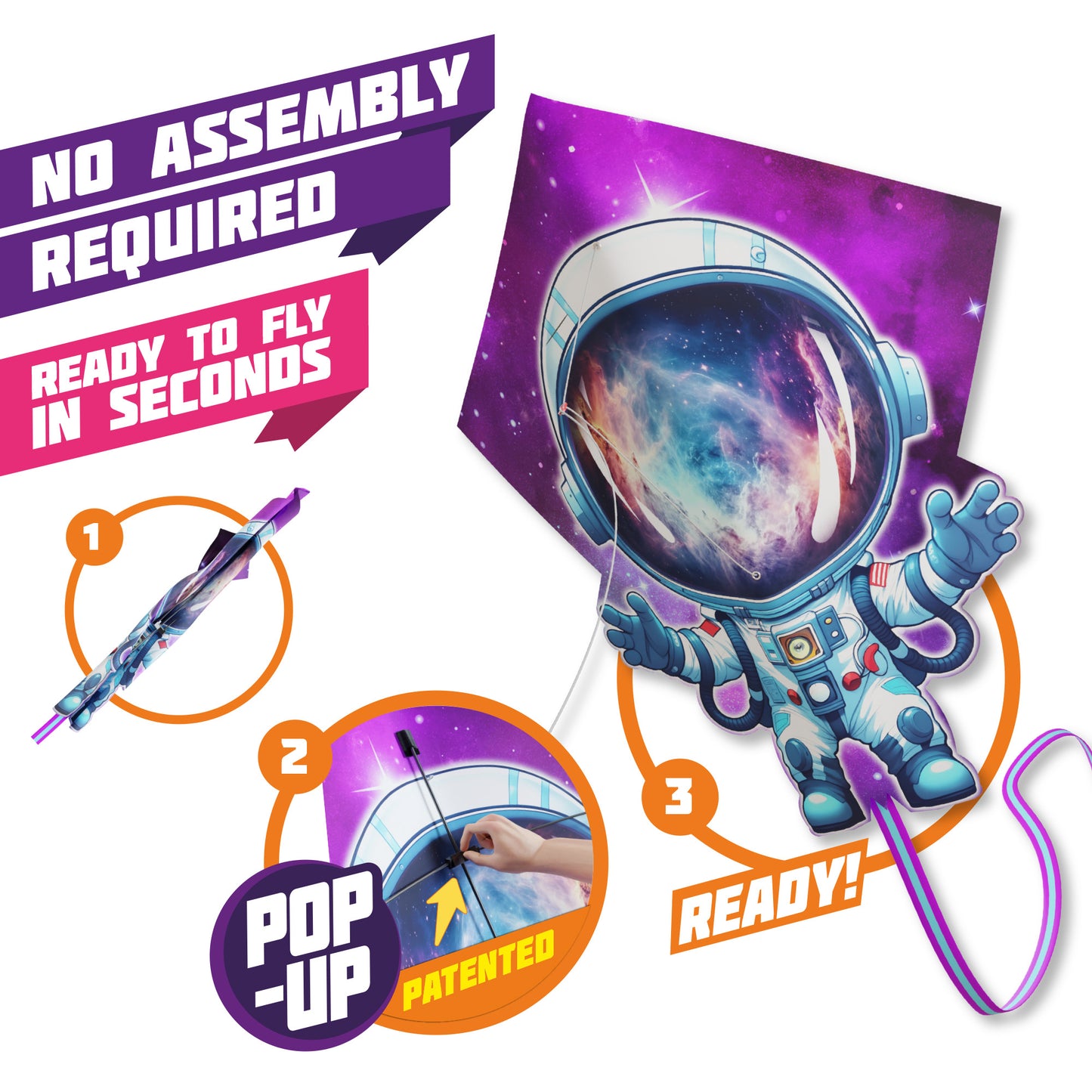 Astronaut Pop Up Shaped Kite