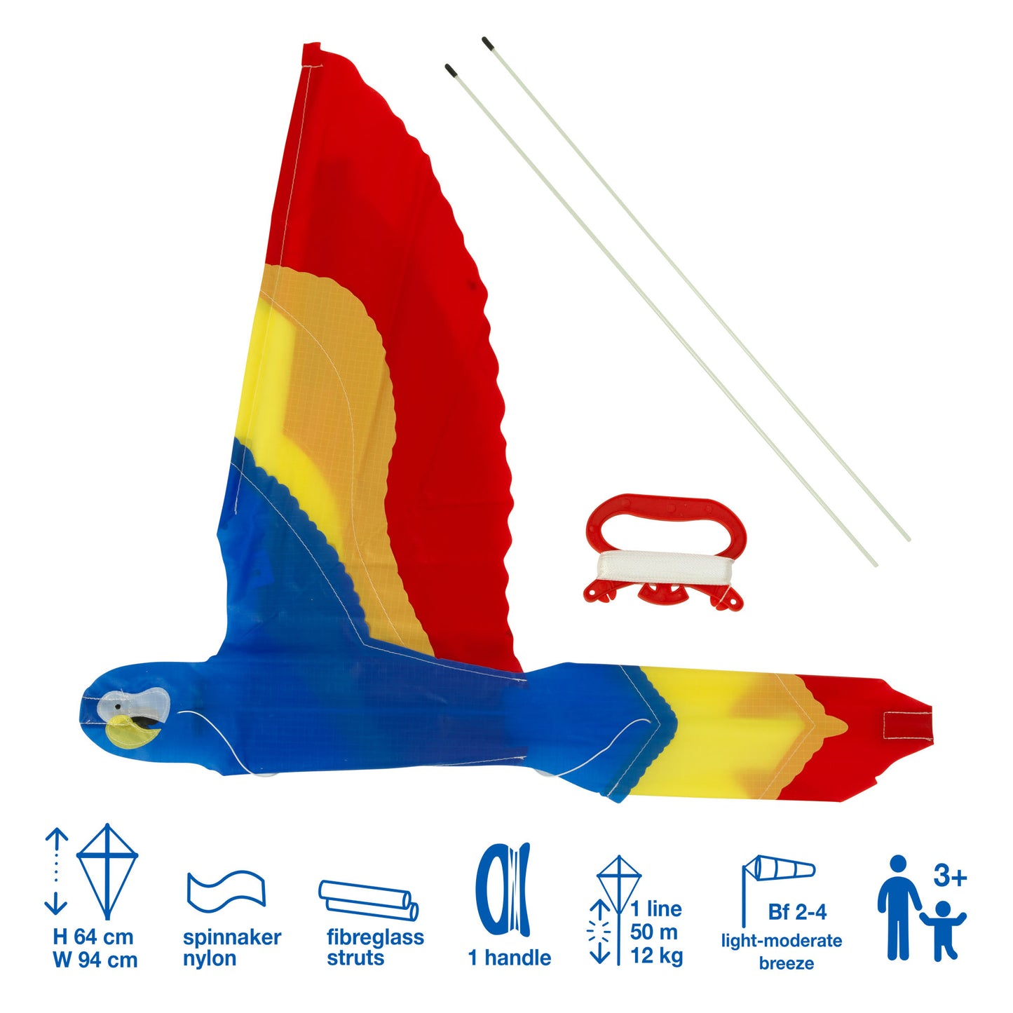 Brookite Parrot Kite