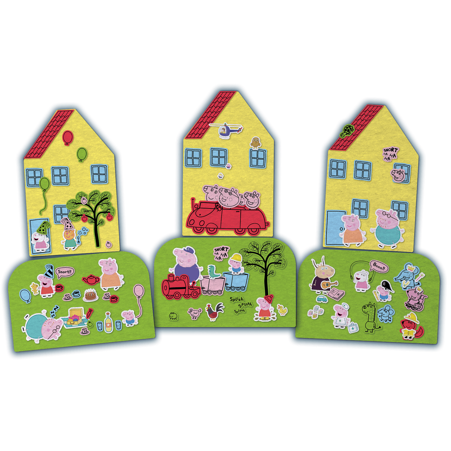 Fuzzy-Felt Peppa Pig Drawer Set