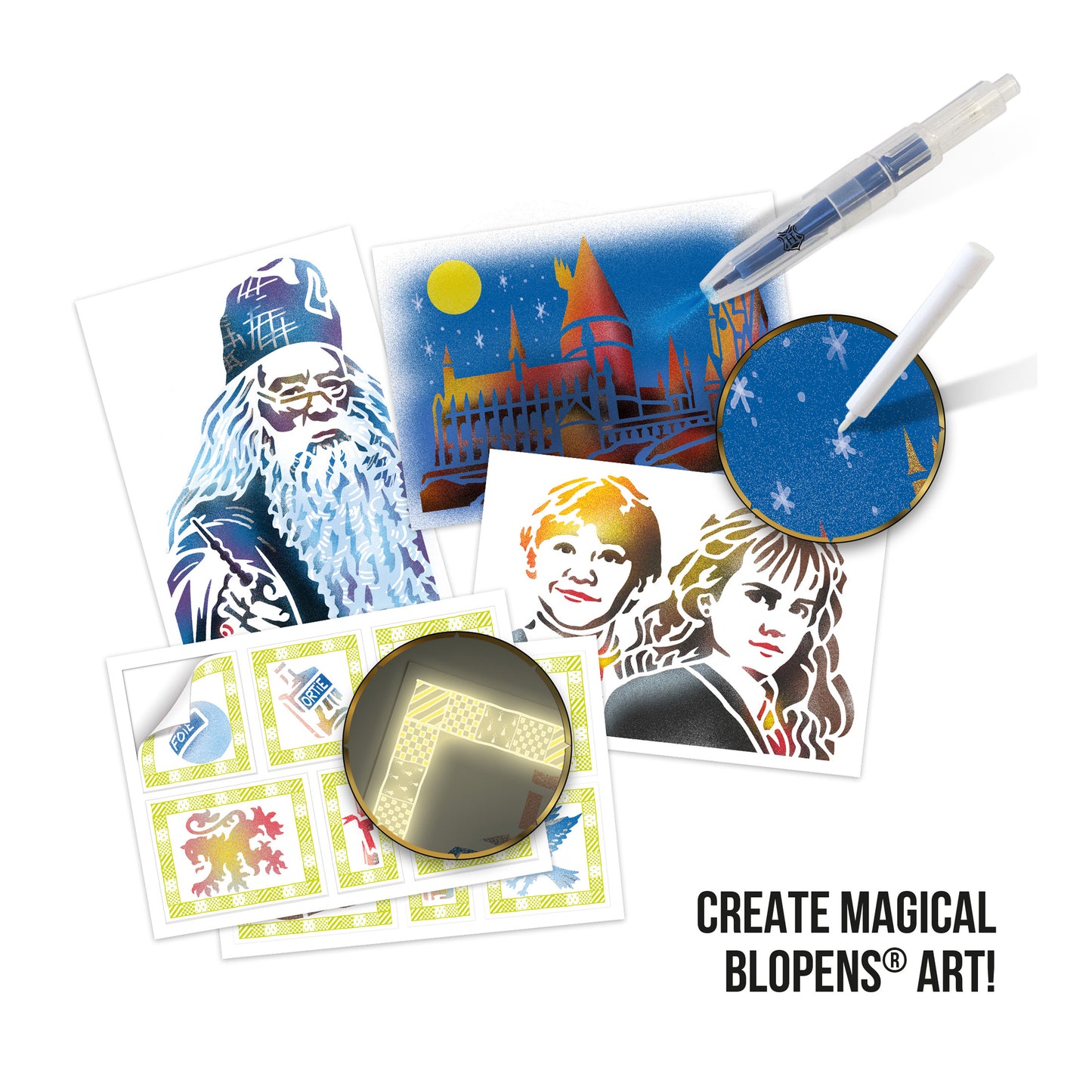 BLOPENS Harry Potter Magical Activity Set – Airbrush Art Kit