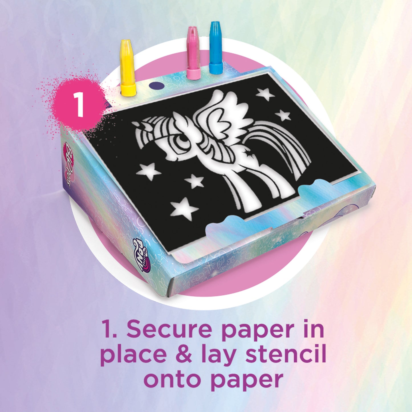 BLOPENS - My Little Pony Creative Case – Pony - Themed Airbrush Kit