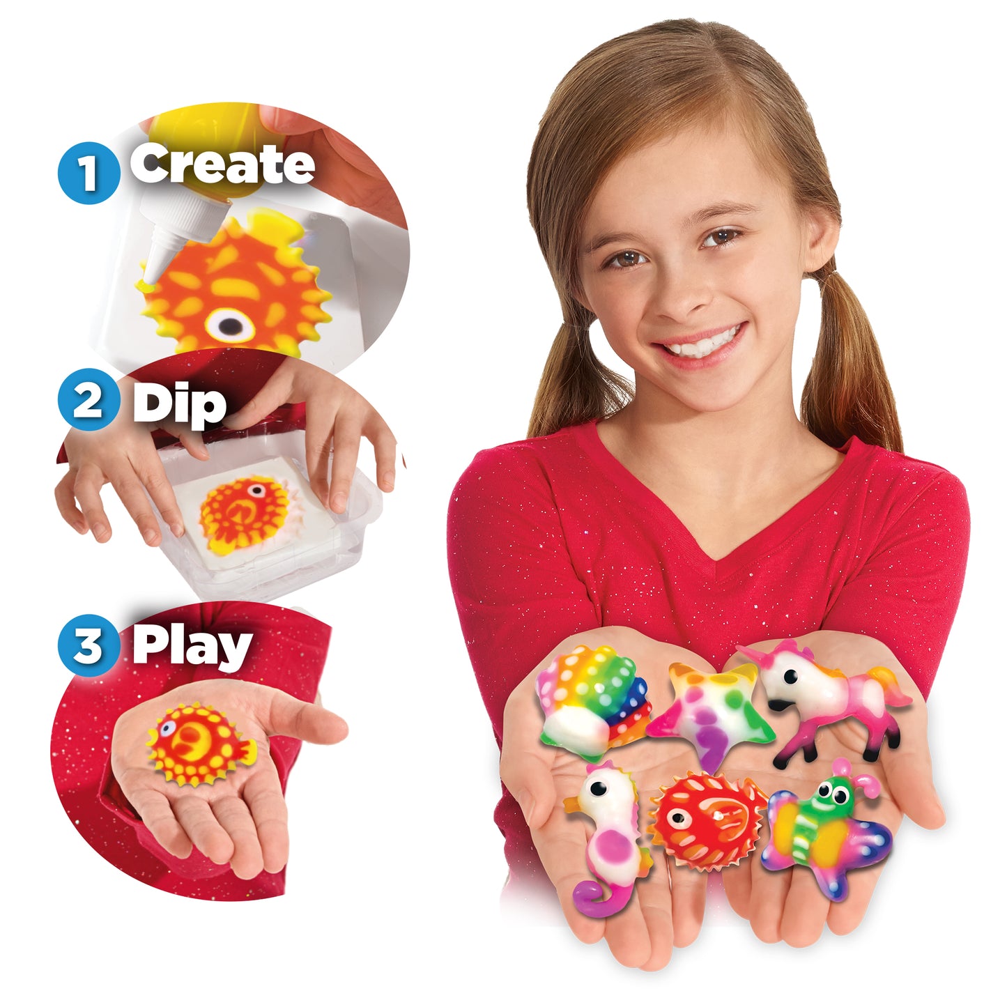 Aqua Gelz Deluxe Playset – Squishy Craft Set with Glitter & Glow Gelz