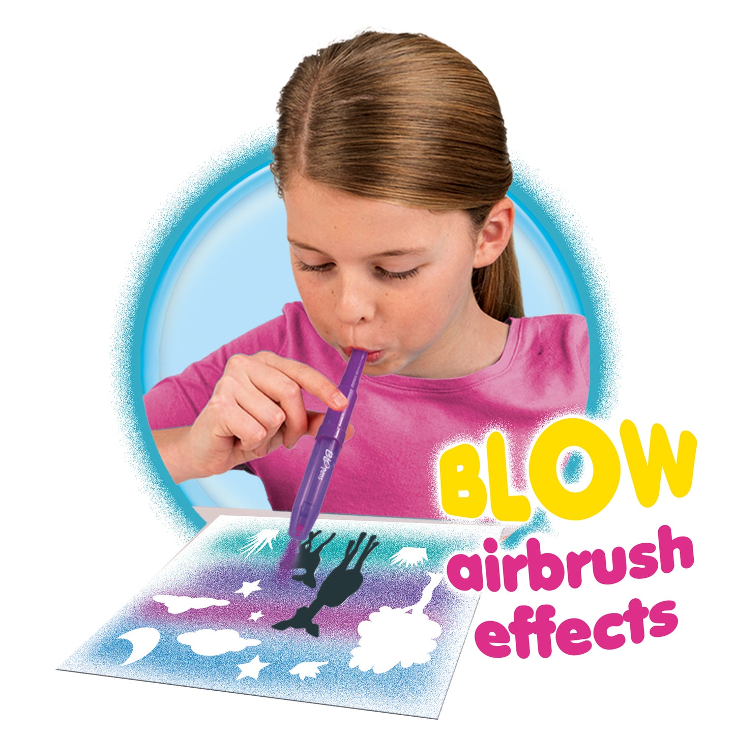 BLOPENS Silhouette Stencil Set – Airbrush Scene Creation Kit