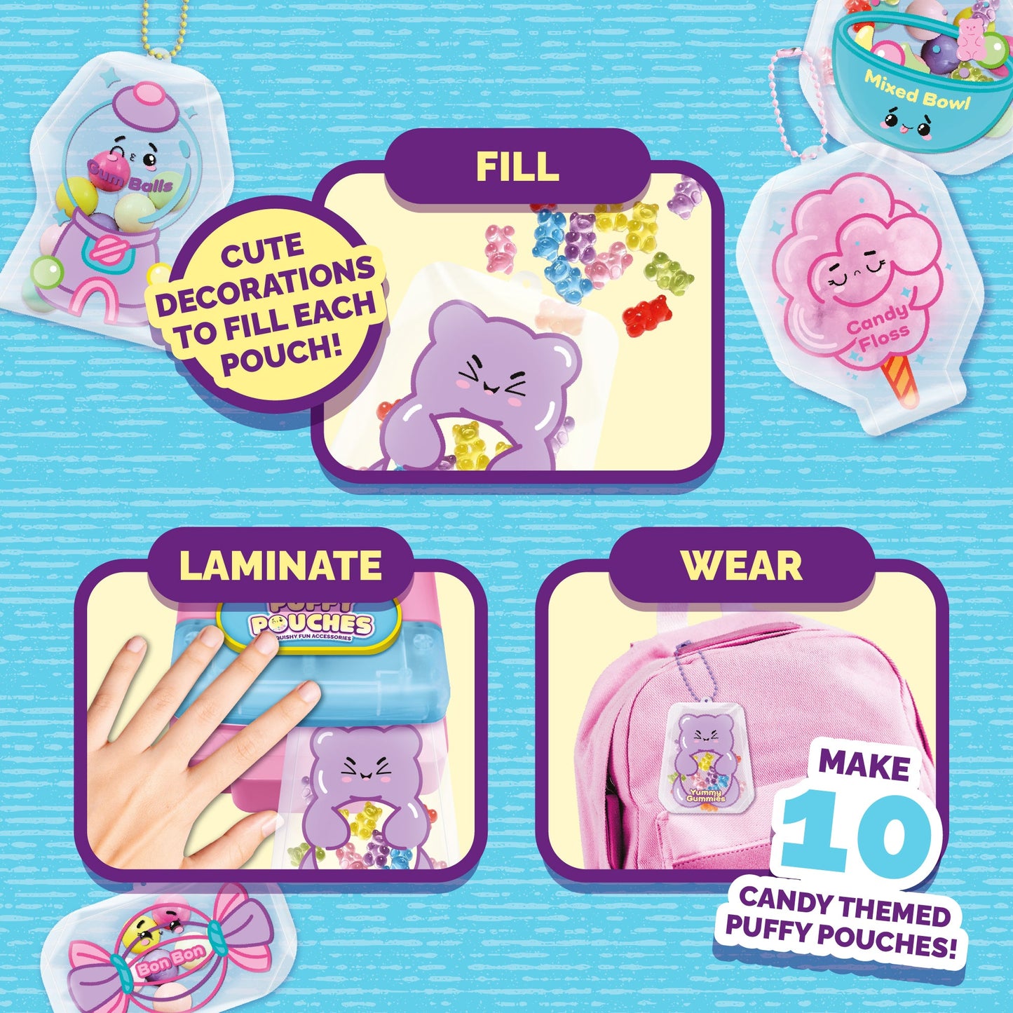 Puffy Pouches Themed Set - Candy Store