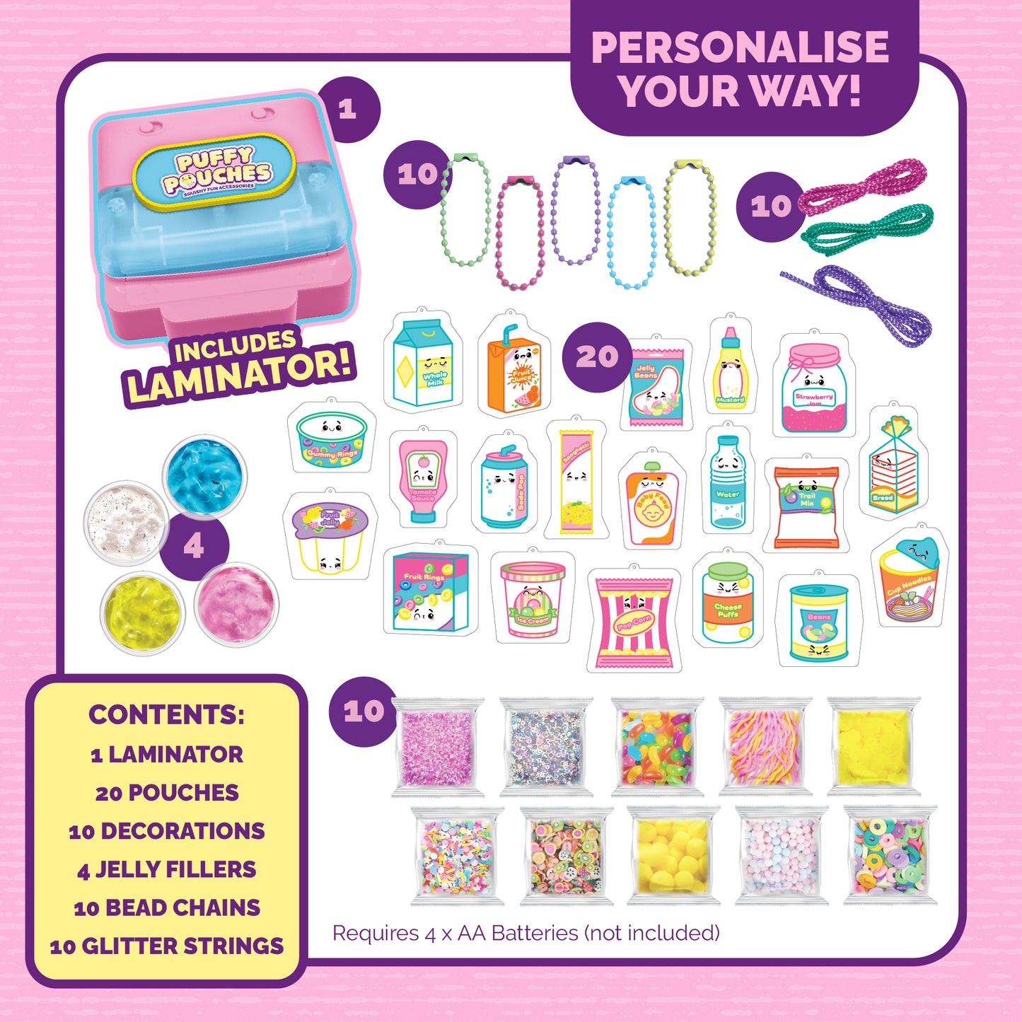 Puffy Pouches Deluxe Set - Supermarket
