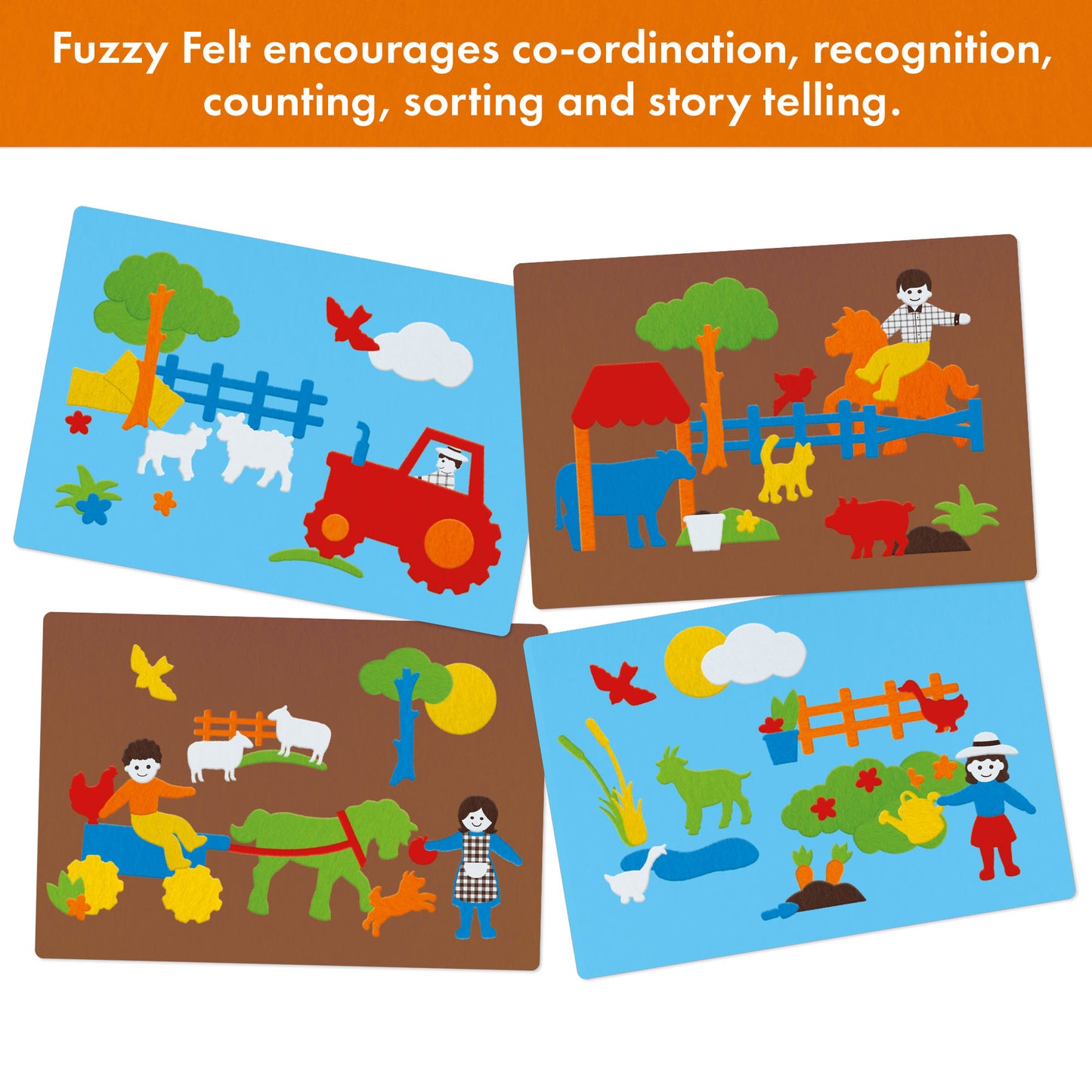 Fuzzy-Felt Classic - Farmyard