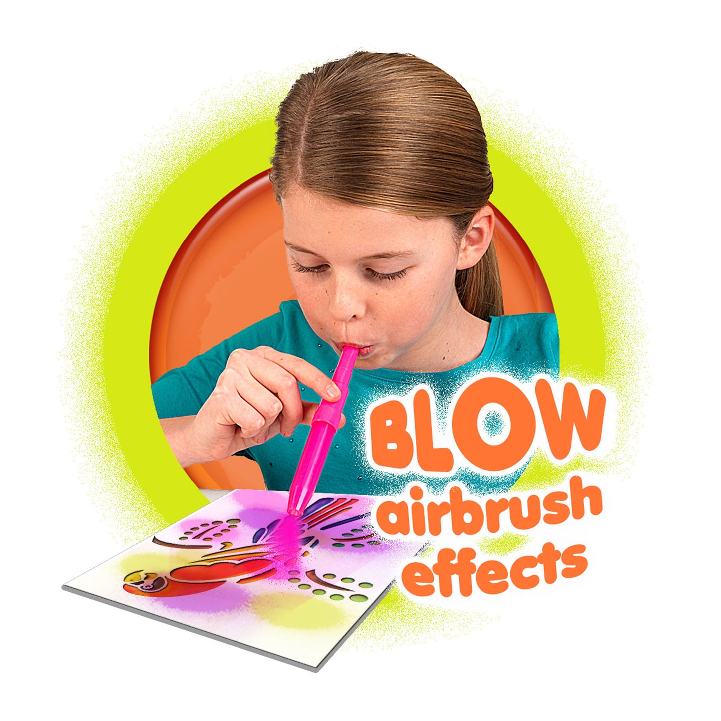 BLOPENS Animals Activity Set – Airbrush Art Kit for Kids
