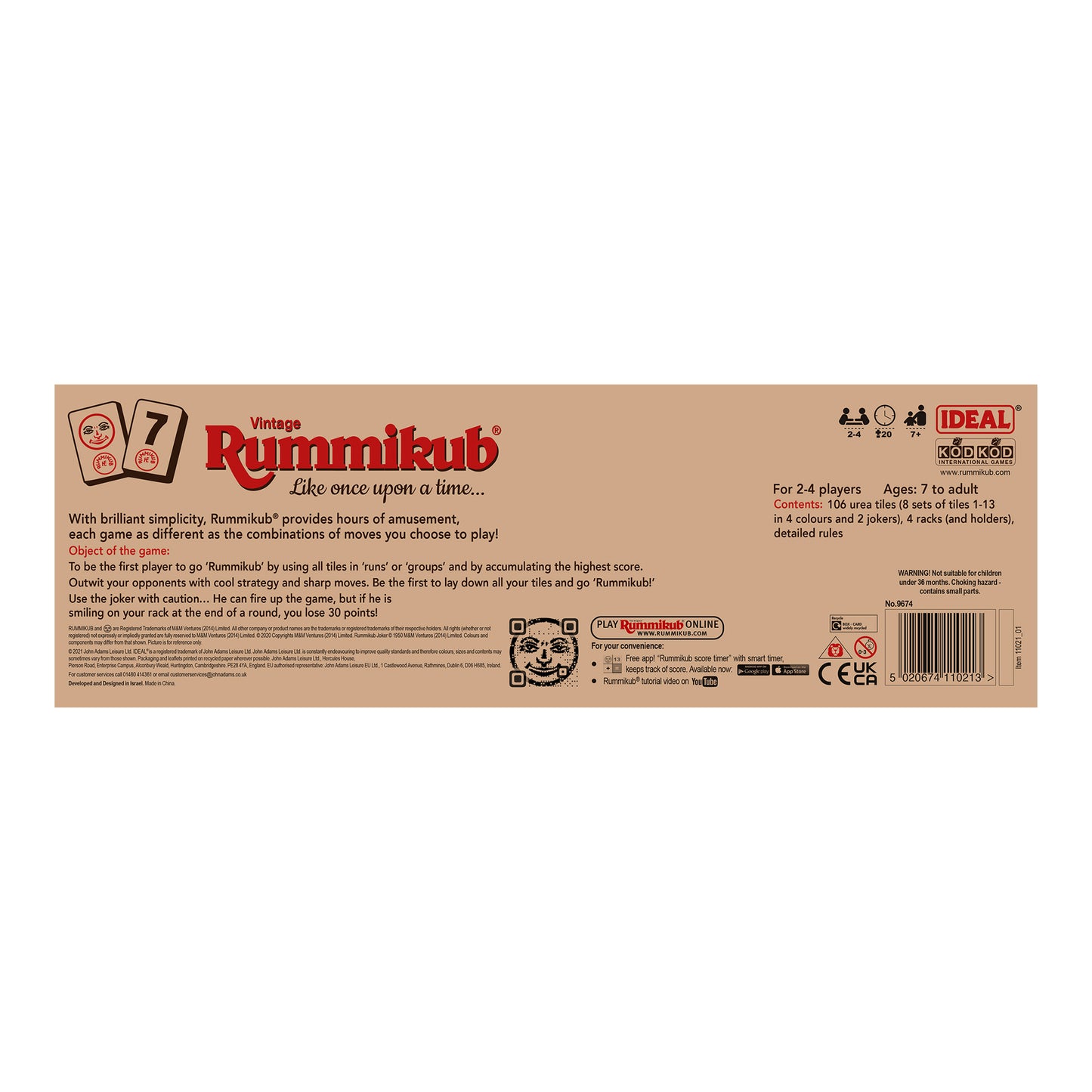 Rummikub Game Vintage Edition