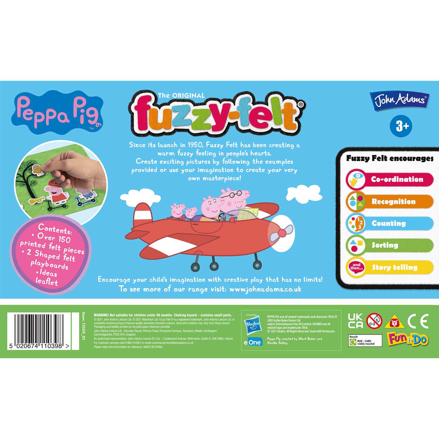 Fuzzy-Felt Peppa Pig Drawer Set