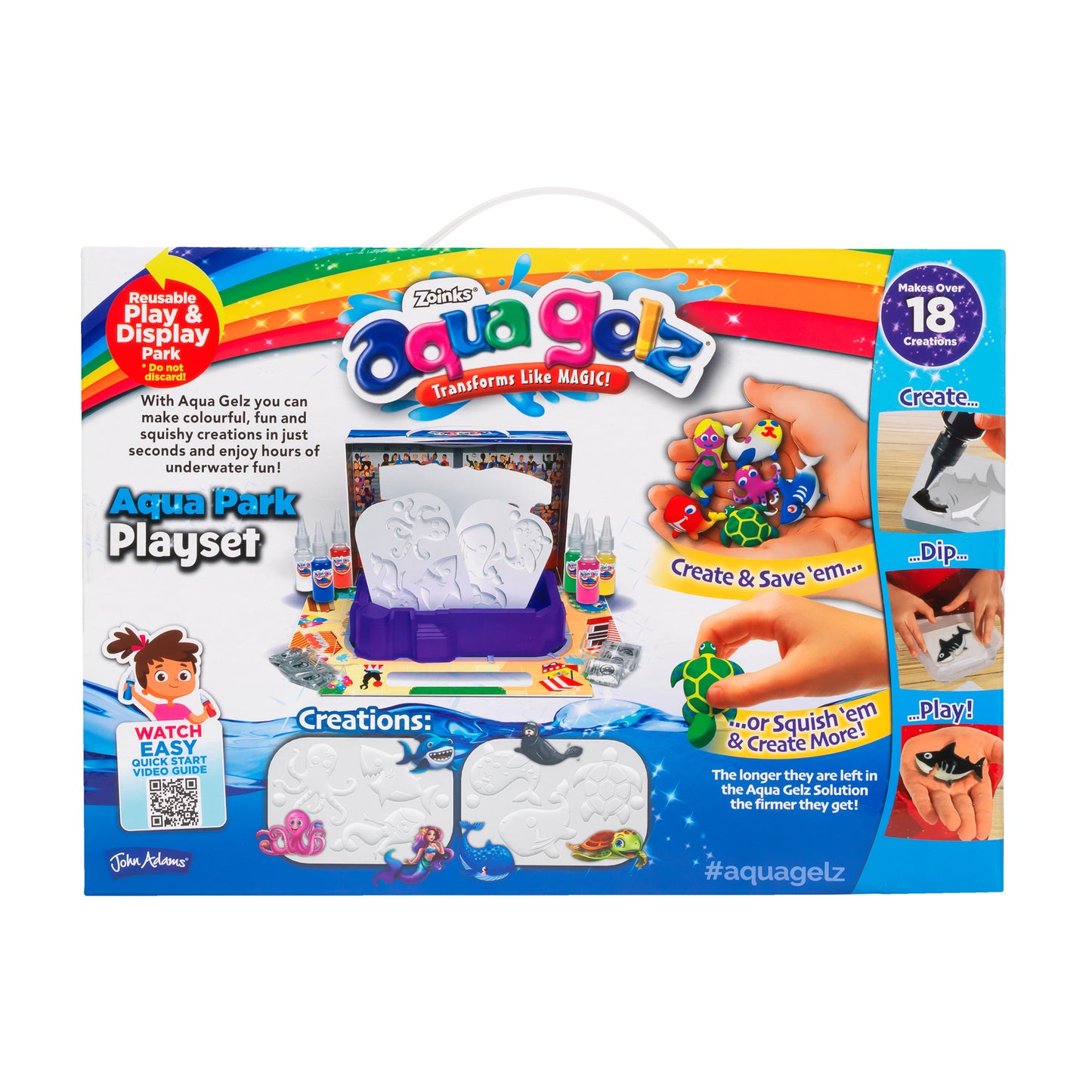 Aqua Gelz Aqua Park Playset – Creative Sensory Craft Kit