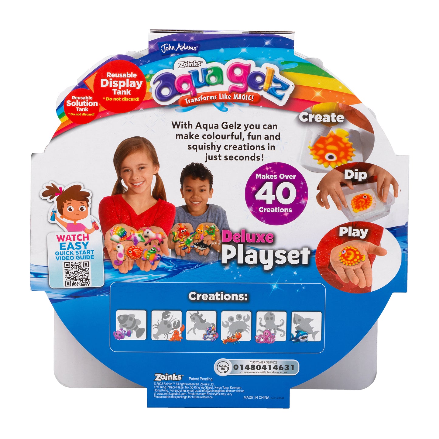 Aqua Gelz Deluxe Playset – Squishy Craft Set with Glitter & Glow Gelz
