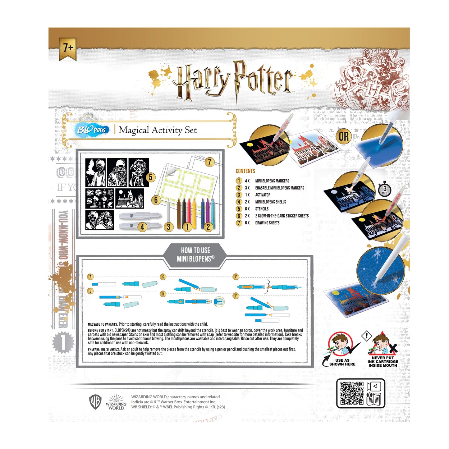 BLOPENS Harry Potter Magical Activity Set – Airbrush Art Kit
