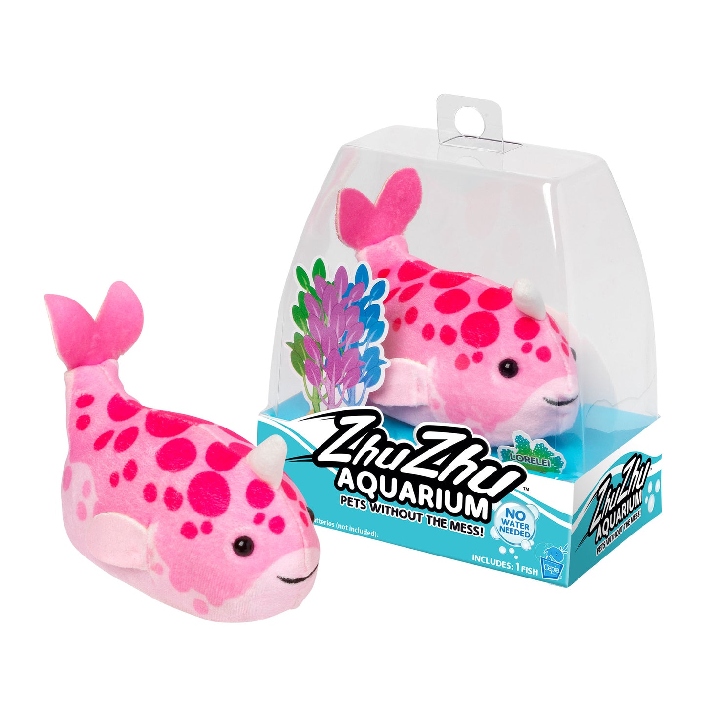 Zhu Zhu Pets - Zhu Zhu Aquarium Interactive, Collectible Toy Fish - Lorelei