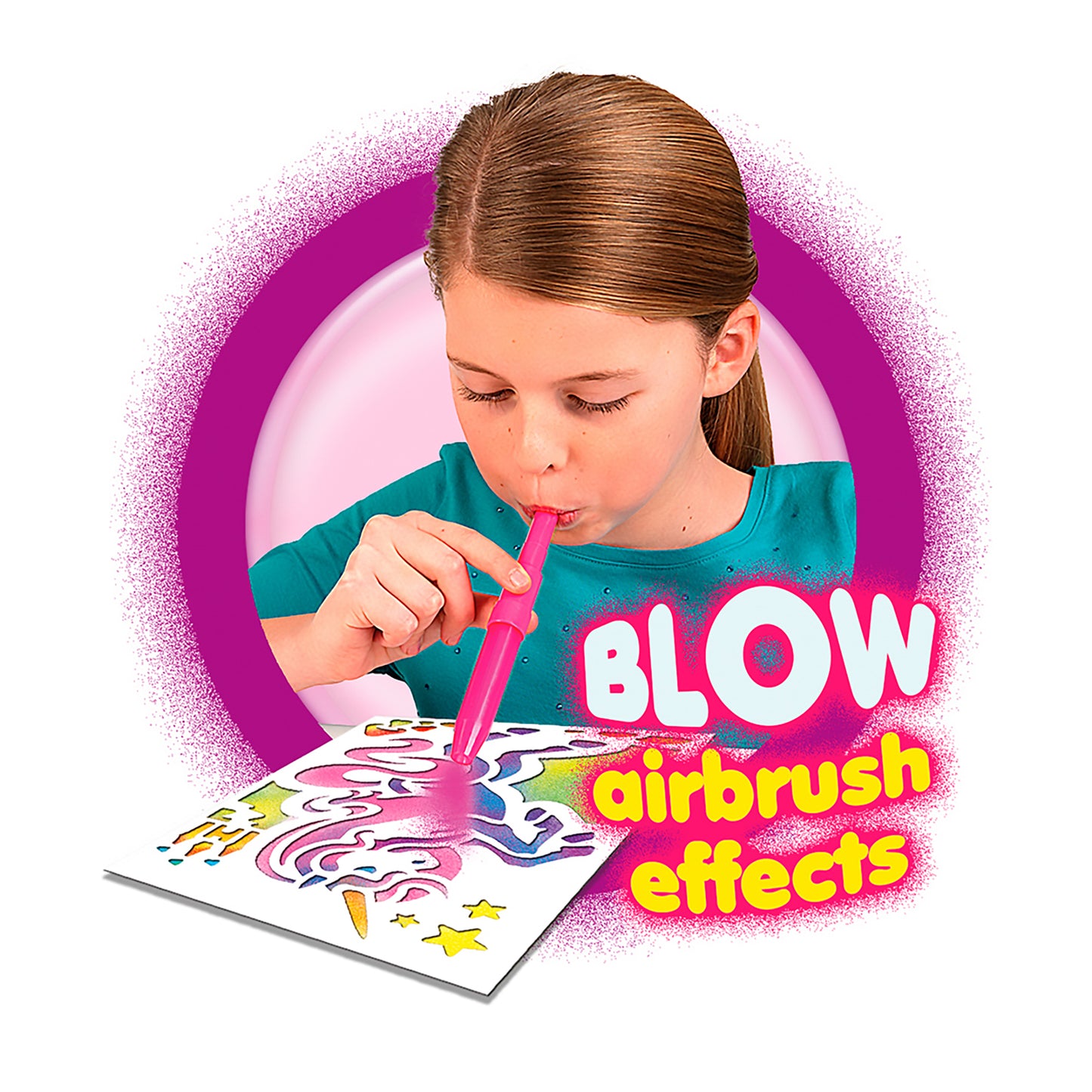 BLOPENS Fantasy Activity Set – Airbrush Art Kit for Kids