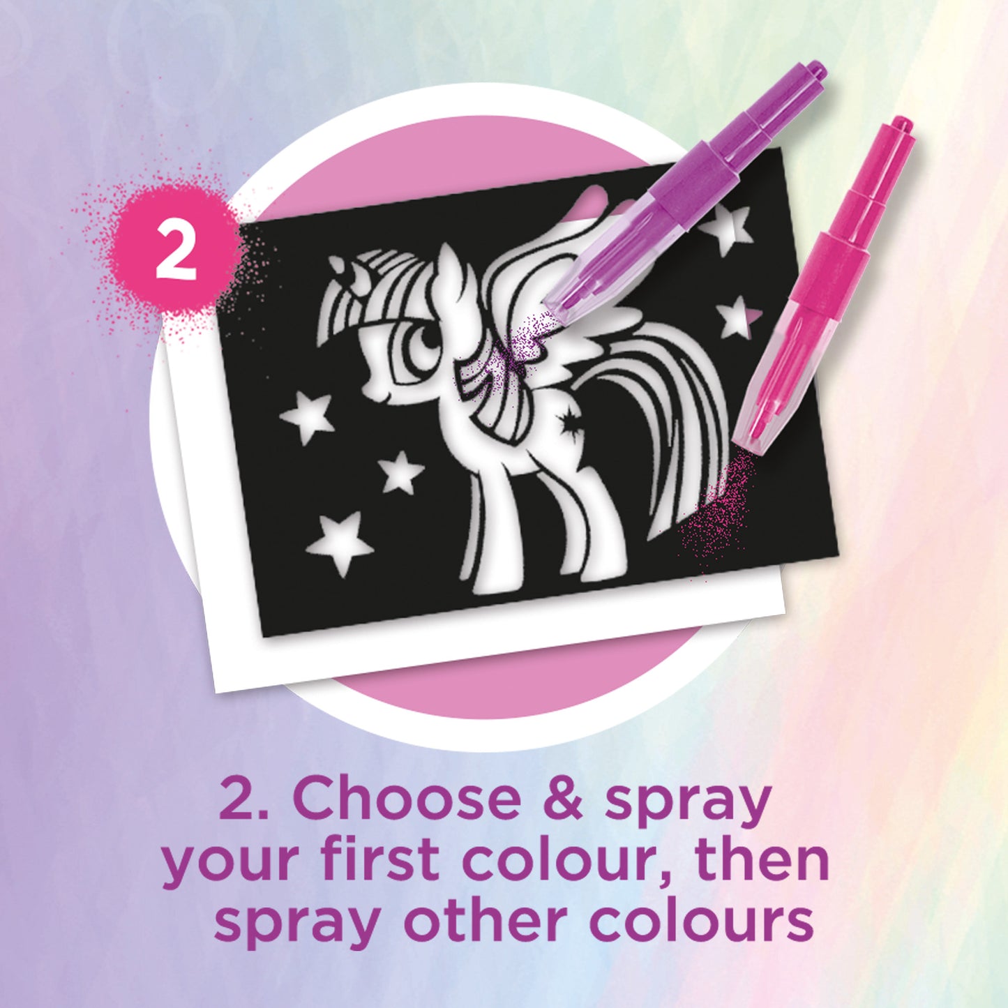 BLOPENS - My Little Pony Creative Case – Pony - Themed Airbrush Kit
