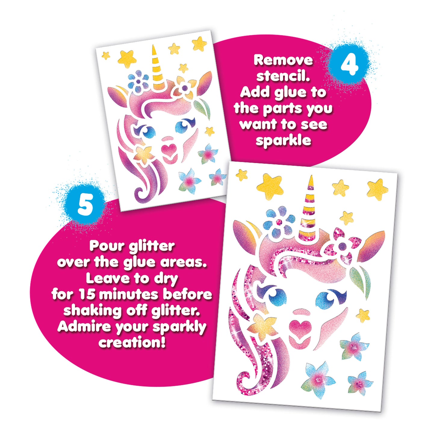 BLOPENS Sparkling Unicorns Activity Set – Glitter Fantasy Kit