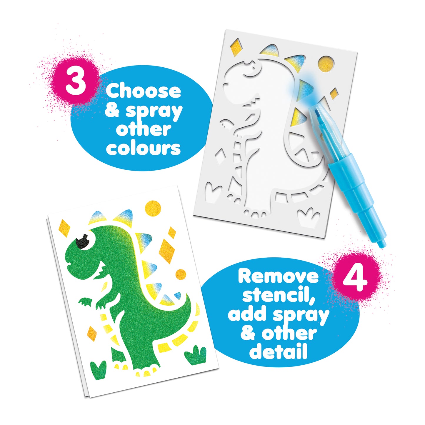 BLOPENS Animal Mini Kit – Pocket-Sized Airbrush Set for Kids
