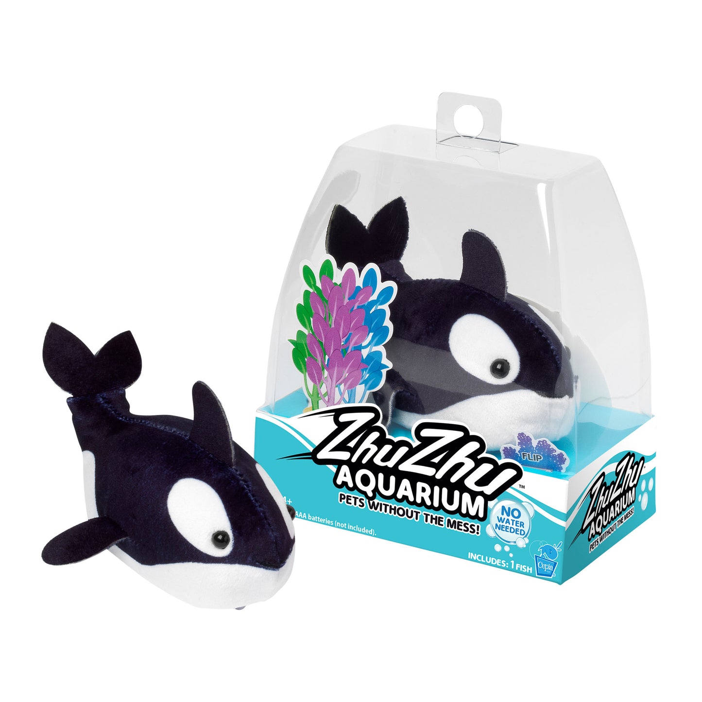 Zhu Zhu Pets - Zhu Zhu Aquarium Interactive, Collectible Toy Fish - Flip