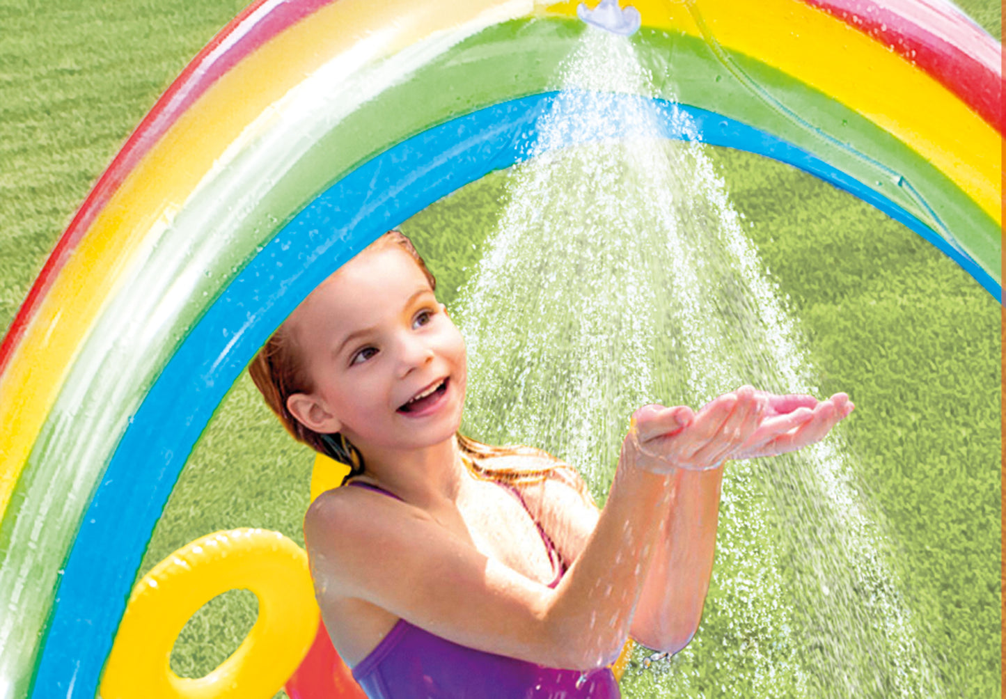INTEX Inflatable Rainbow Ring Play Centre