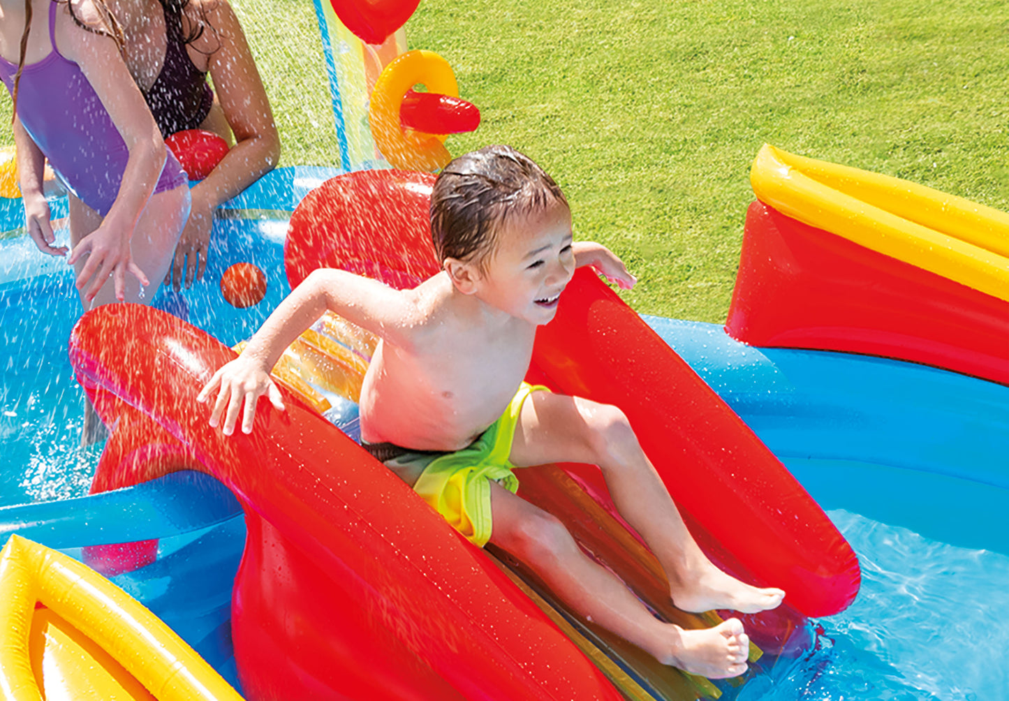 INTEX Inflatable Rainbow Ring Play Centre