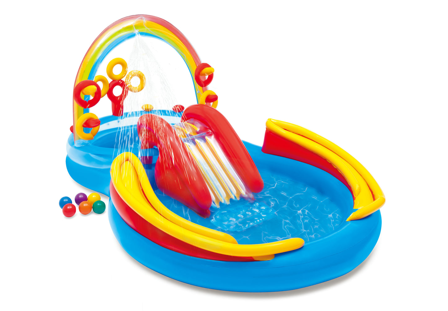 INTEX Inflatable Rainbow Ring Play Centre