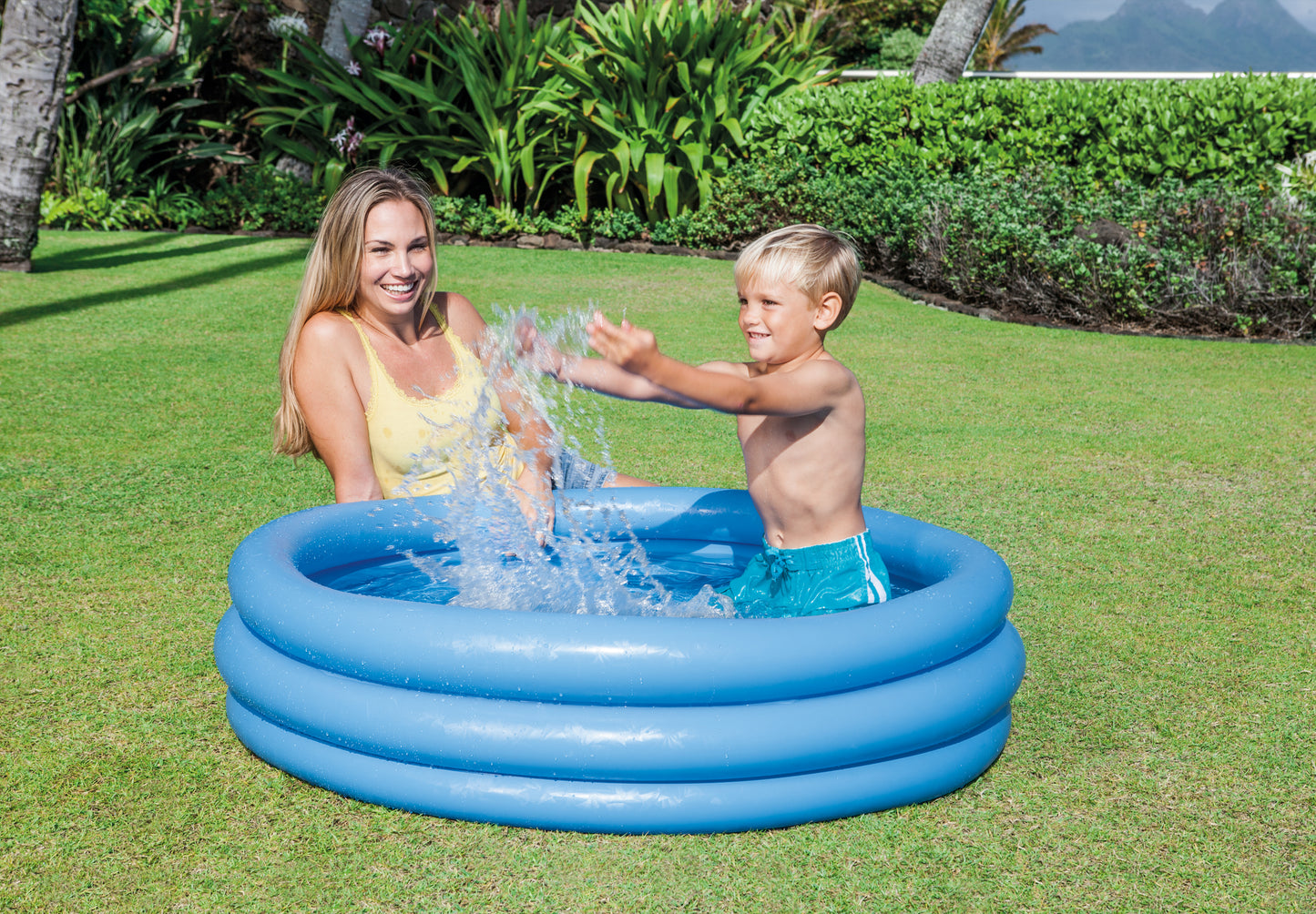 INTEX 45" Inflatable Crystal Blue Pool