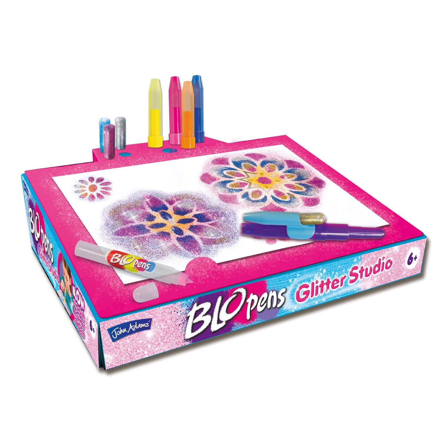 BLOPENS Glitter Studio – Sparkly Airbrush Craft Kit for Kids