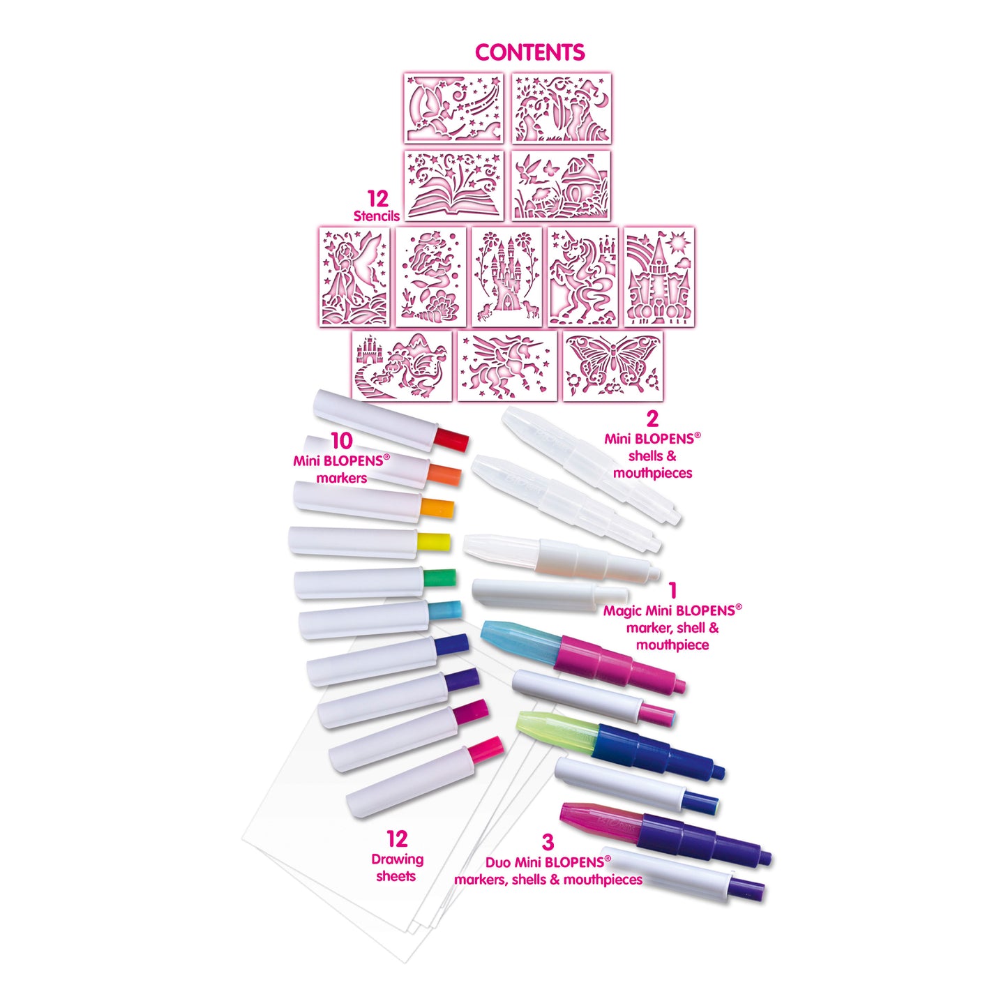 BLOPENS Fantasy Studio – Colour Change Airbrush Art Set