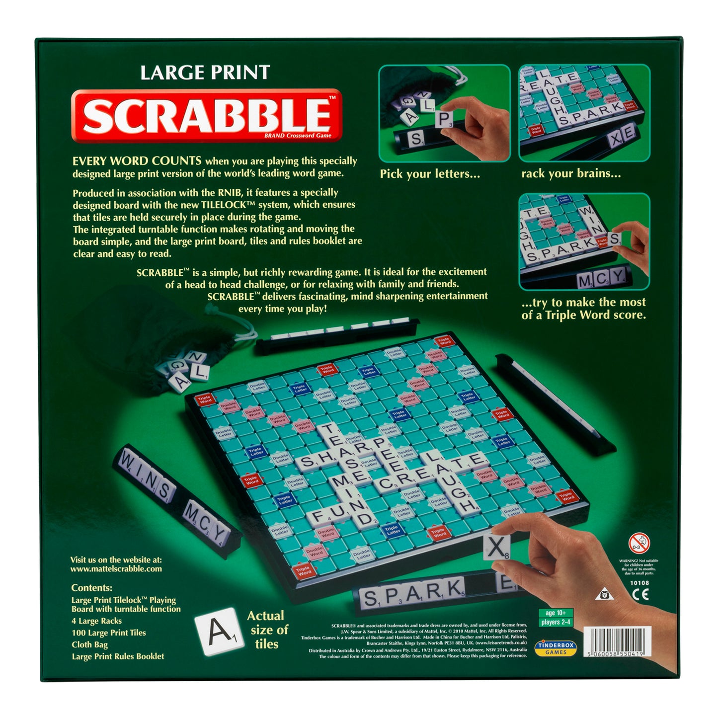 Large Print Scrabble Word Game