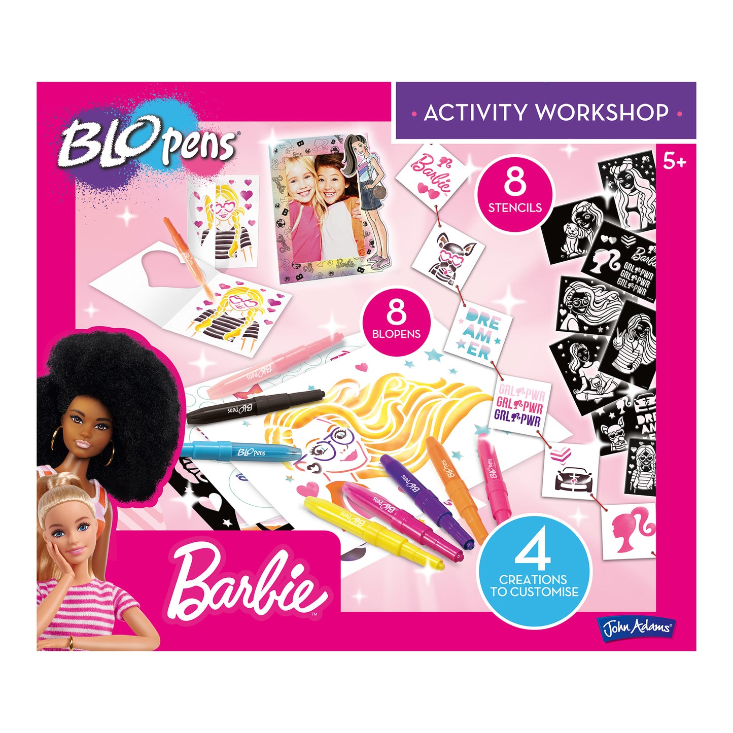 BLOPENS Barbie Activity Workshop – Creative Airbrush Craft Kit