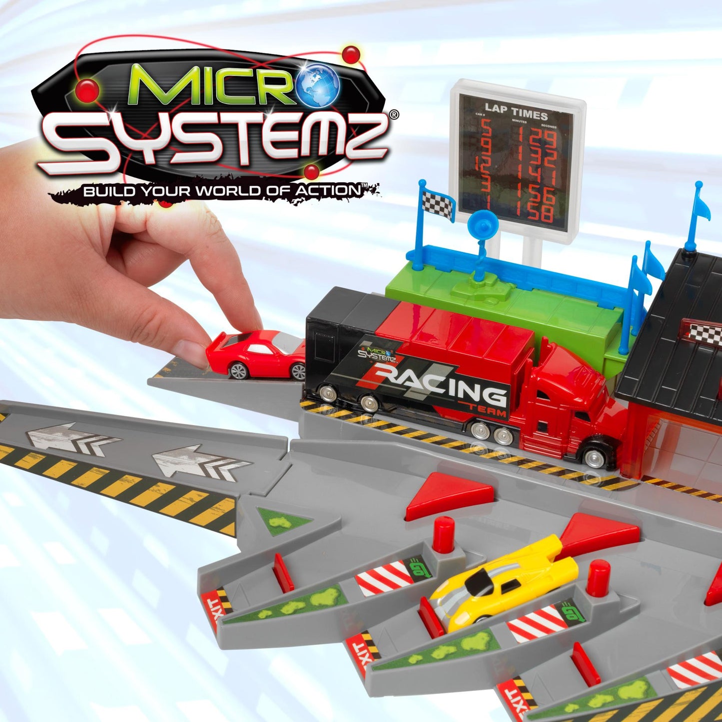 Micro Systemz Pit Stop Playset