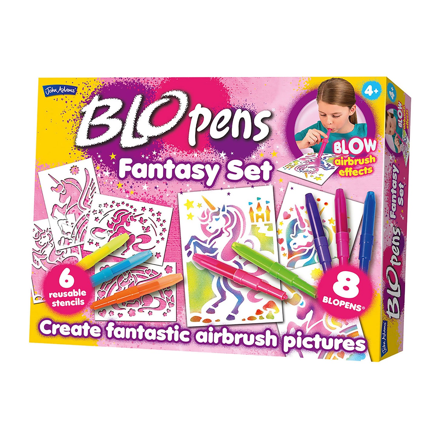 BLOPENS Fantasy Activity Set – Airbrush Art Kit for Kids