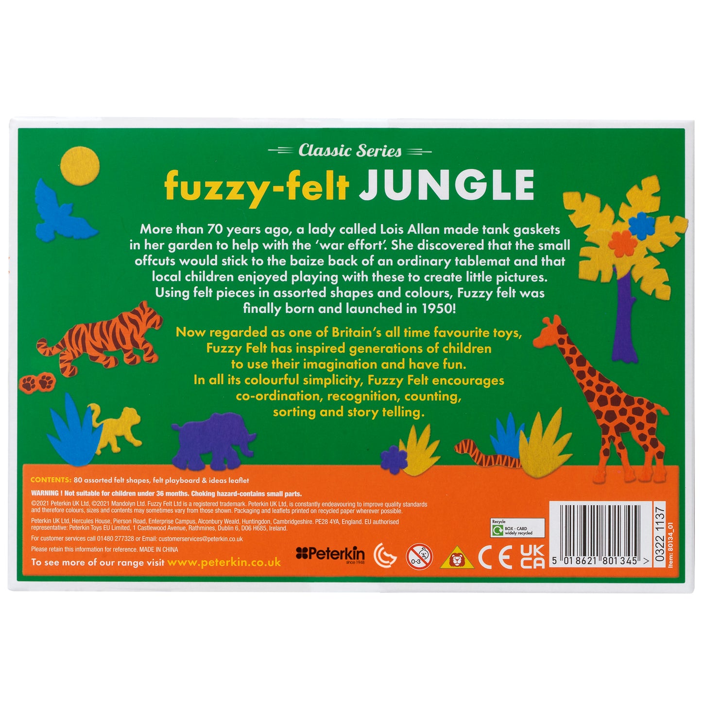 Fuzzy-Felt Retro - Jungle