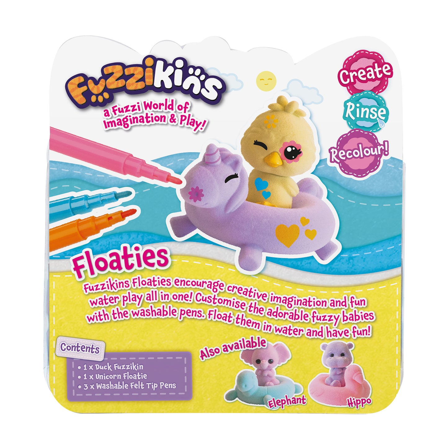 Fuzzikins Floaties Duck/Unicorn