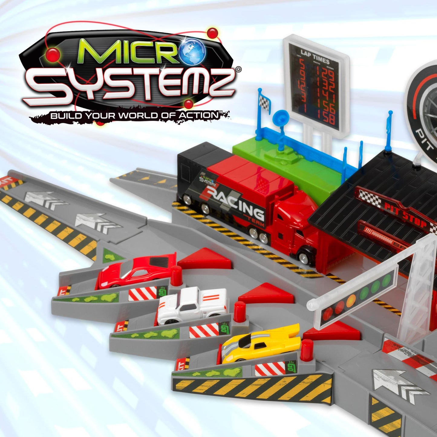 Micro Systemz Pit Stop Playset