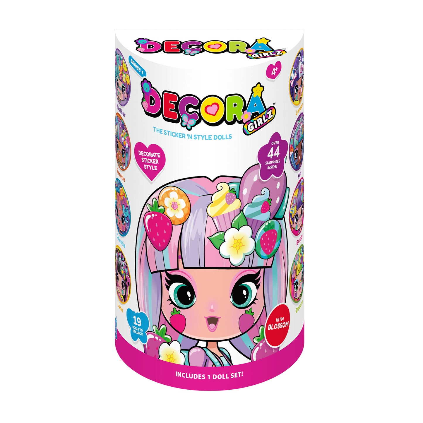 Decora Girlz 5" Fashion Doll – Blossom - with Stickers & Accessories
