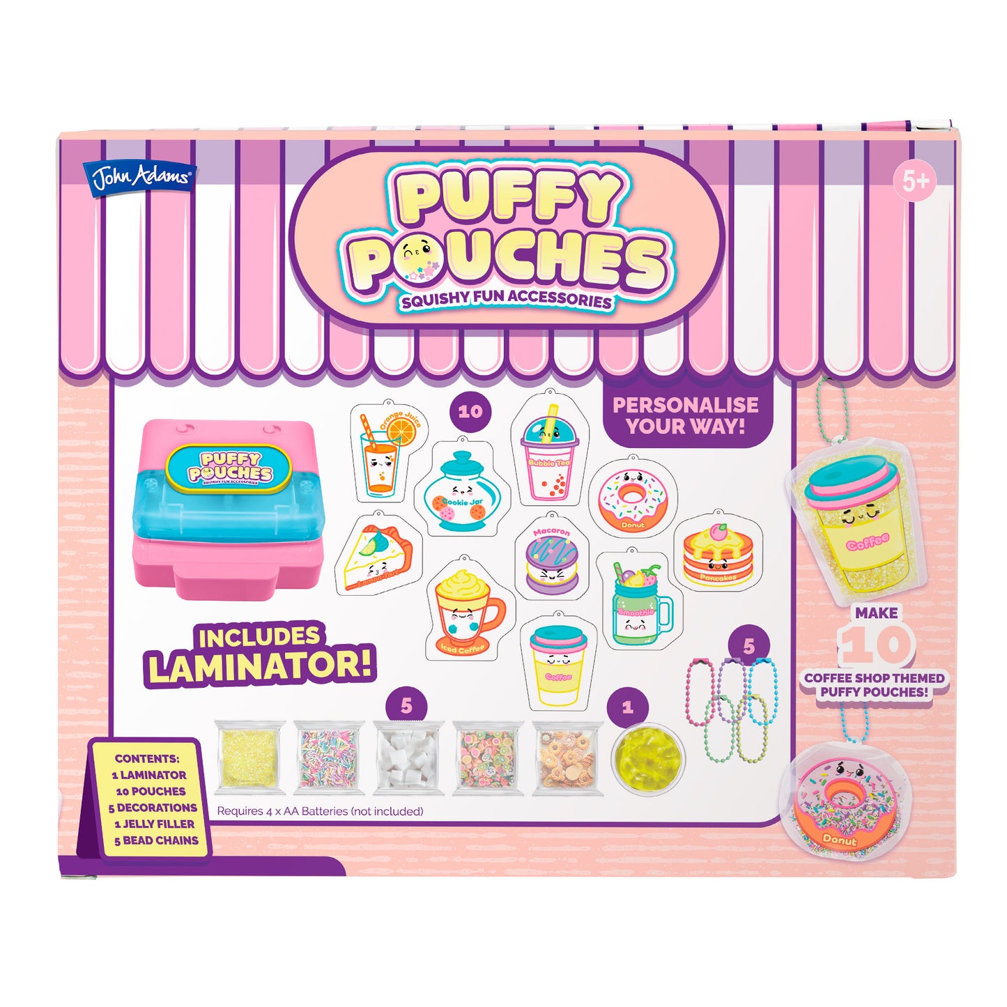 Puffy Pouches Themed Set - Coffee Shop